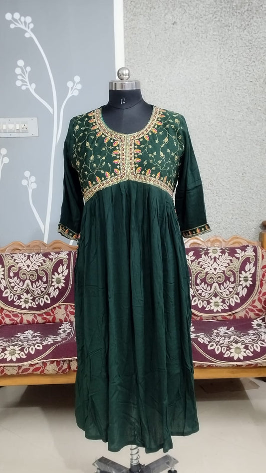 Alya Cut Kurti - mineral-green