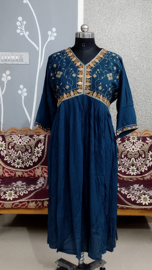 Alya Cut Kurti - midnight