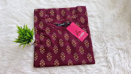 Elegant maroon kurti