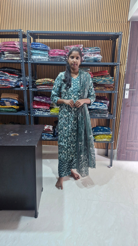 Pure cotton salwar set ( with lining)