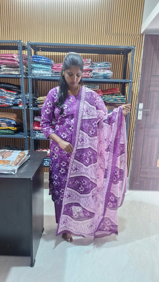 Pure cotton salwar set (with lining)