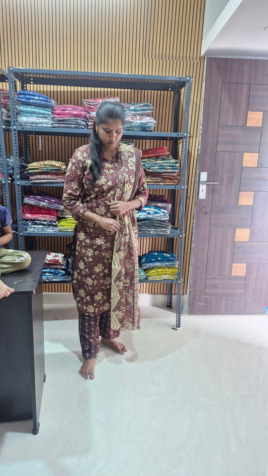 Pure cotton salwar set (with lining)