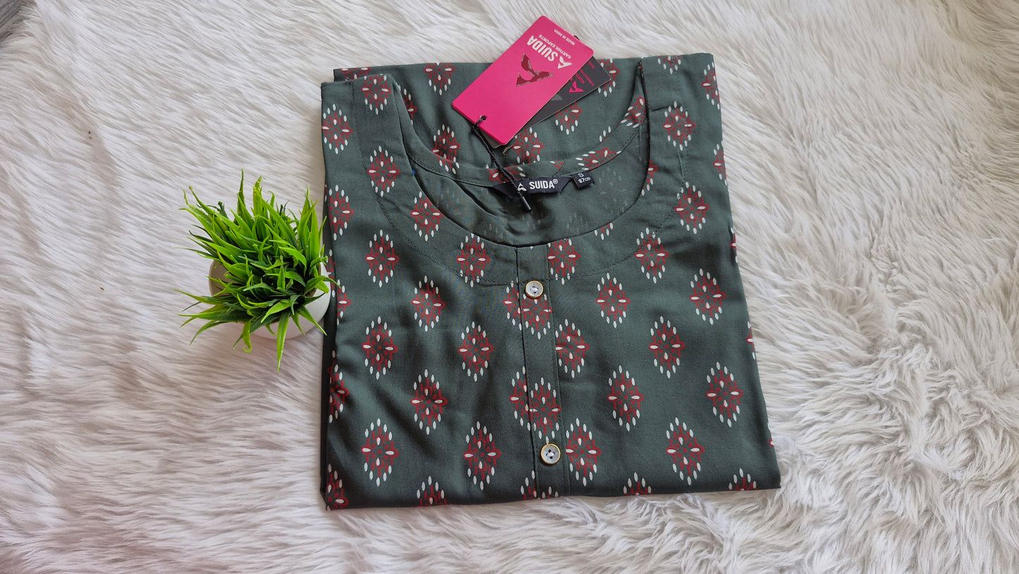 Dark Green kurti