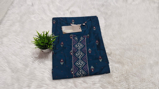 Avaasa Teal Blue Kurti