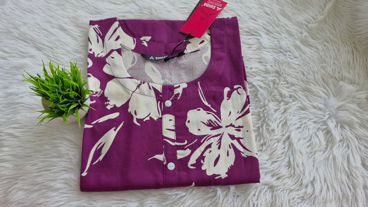 Vibrant purple base kurti