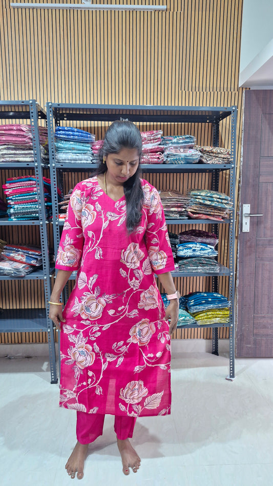 Elegant pink co ord set